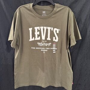 Levi's Khaki Men's Short Sleeve Tee